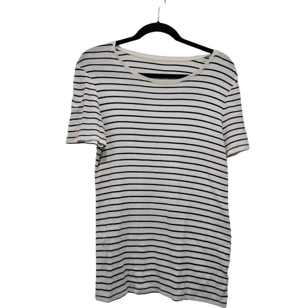 GAP White & Black Women’s T-Shirt – Size M